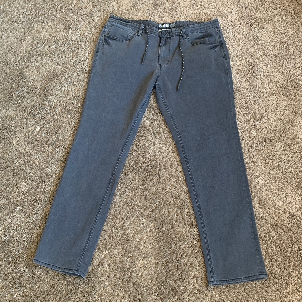 Billabong Mute Black Basin A Div Jeans 38 Slim Drawstring Outdoor Adventure
